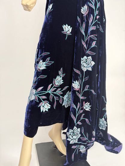Pure Silk Velvet Handwork