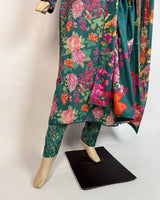 Portia | Emerald Meadow 3-Piece Unstitched Summer Lawn