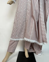 Portia | Tea Rose 3-Piece Unstitched Chikankari Lawn
