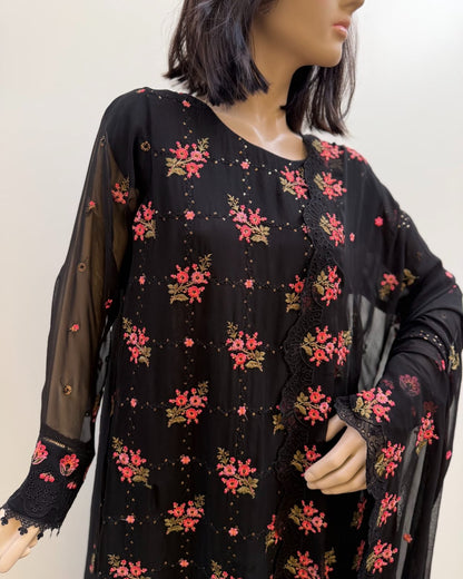chiffon embroied by nur