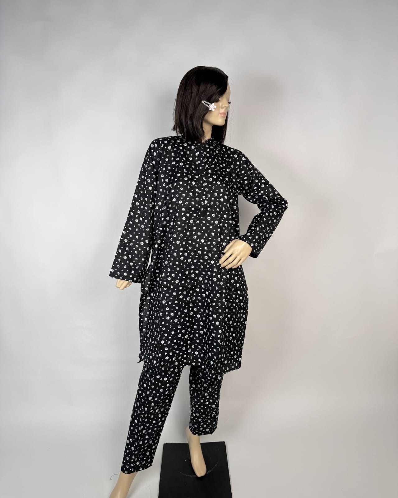 Portia | Onyx Dot 2-Piece Unstitched