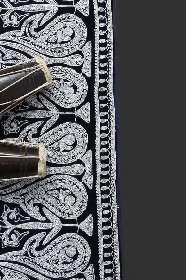Velvet Dori Work Shawl