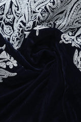 Velvet Dori Work Shawl