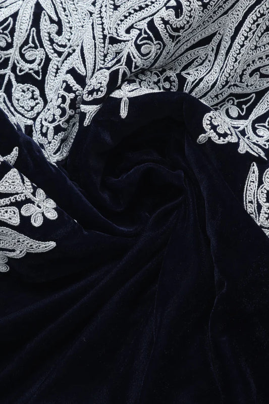 Velvet Dori Work Shawl