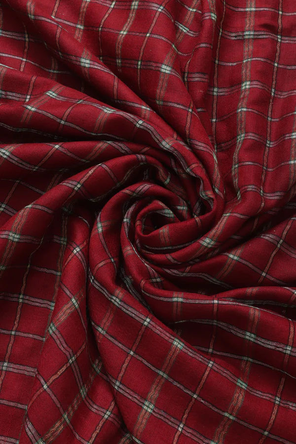 Pure Pashmina Checkered Shawl