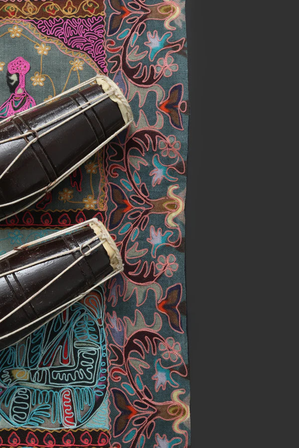 Pure Pashmina Qalamkar Mughalia Shawl
