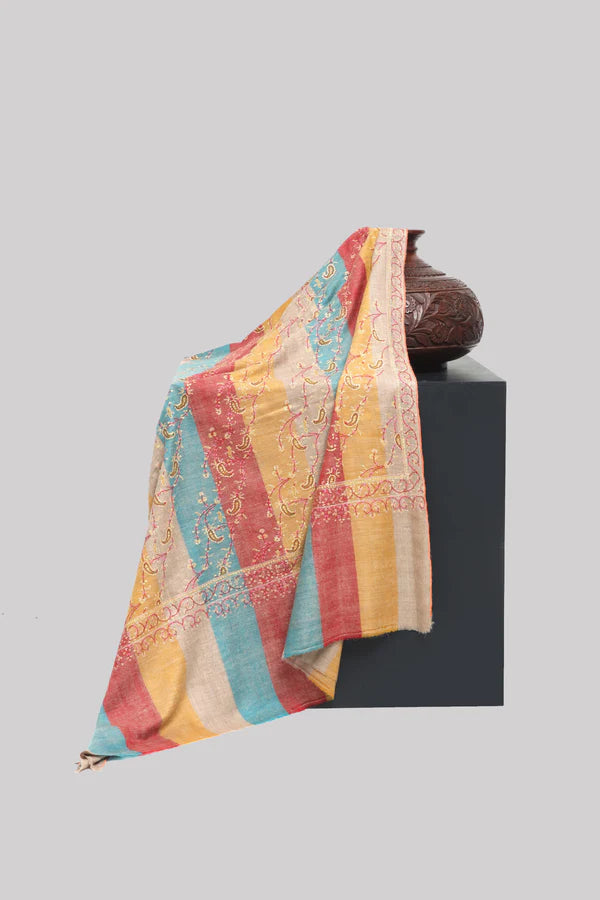 Pure Pashmina Embroidered Shawl