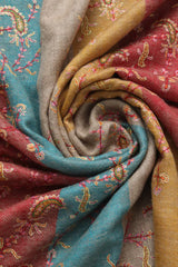 Pure Pashmina Embroidered Shawl