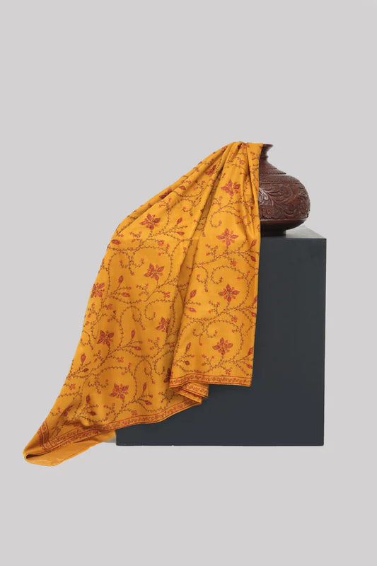 Pure Pashmina Machine Embroidered Shawl