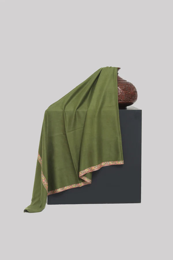 Pure Pashmina Machine Embroidered Shawl