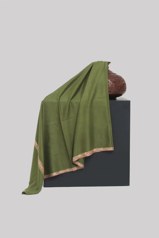 Pure Pashmina Machine Embroidered Shawl