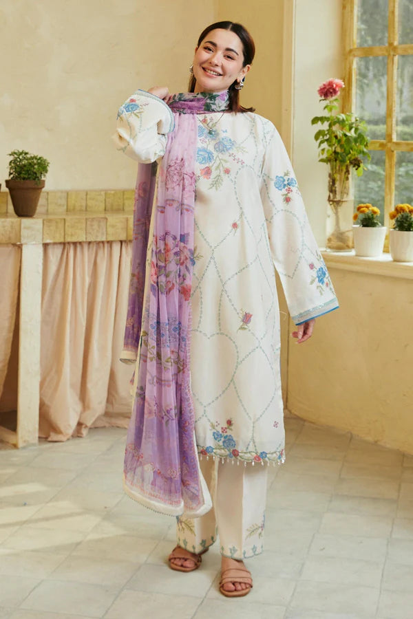 RUHI-10A | Coco Lawn Unstitched 2024 | Zara Shahjahan