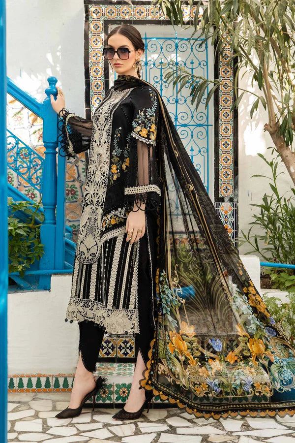 D-2415-B | Voyage a' Luxe Luxury Lawn '24 | Maria.B.