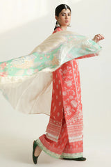 MAHI-1A | Unstitched Lawn 2024 | Zara Shahjahan