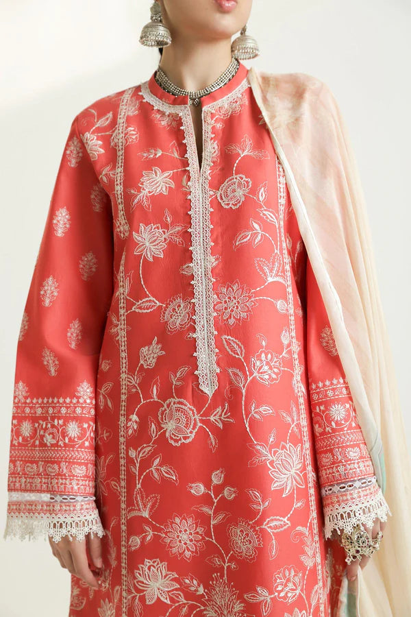 MAHI-1A | Unstitched Lawn 2024 | Zara Shahjahan