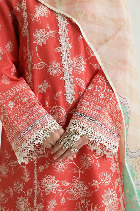 MAHI-1A | Unstitched Lawn 2024 | Zara Shahjahan