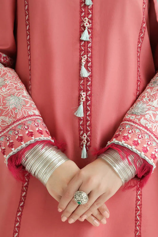 SANDAL-10B | Unstitched Lawn 2024 | Zara Shahjahan