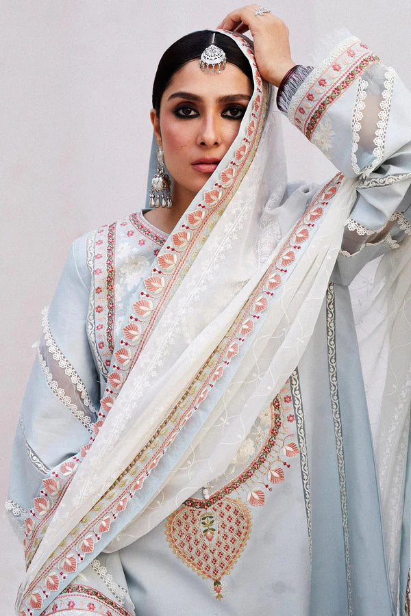 DILARA-15B | Unstitched Lawn 2024 | Zara Shahjahan