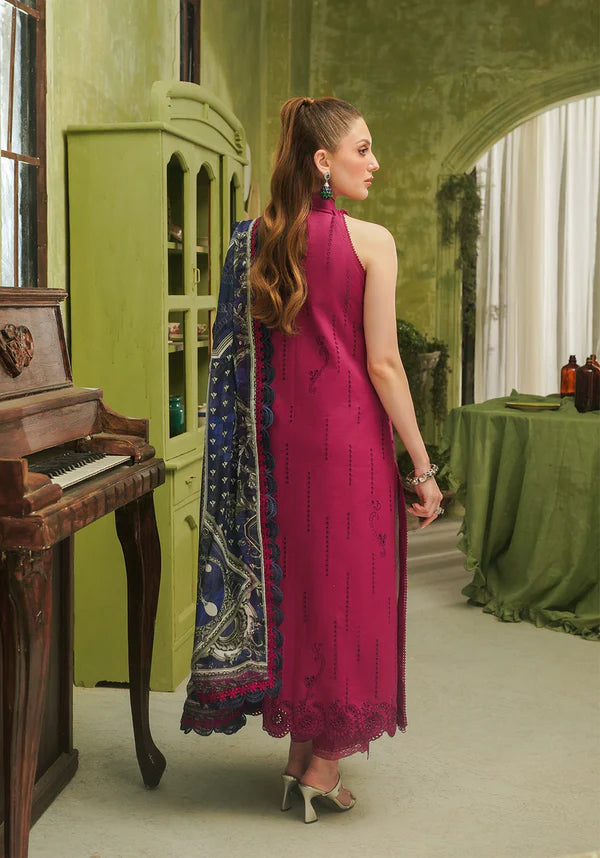 ZQT 0012 ROSA | Tresor Luxury Lawn'24 | Zarqash