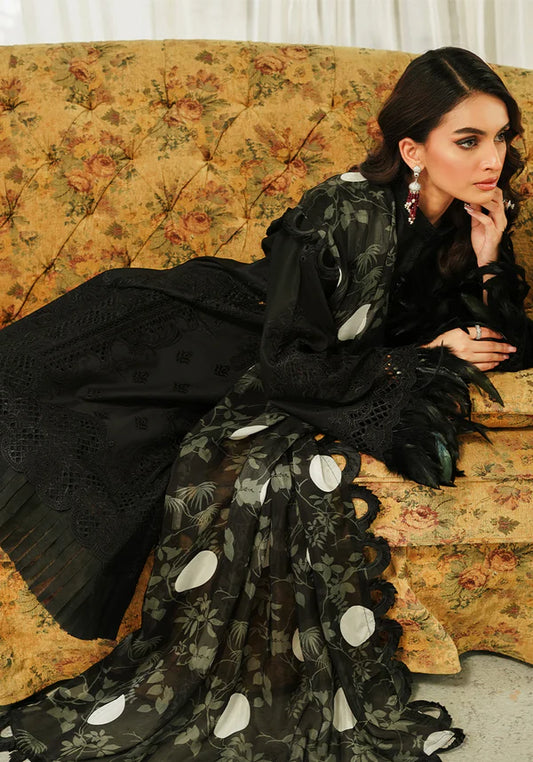 ZQT 005 MIDNIGHT | Tresor Luxury Lawn'24 | Zarqash